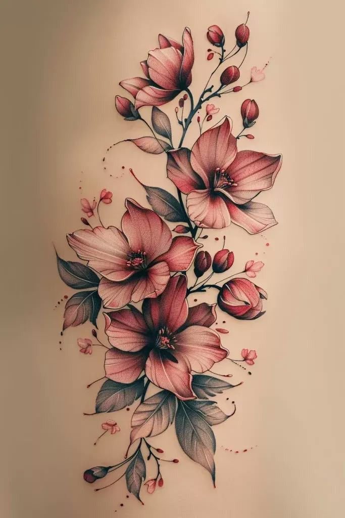 cherry blossom tattoos for women