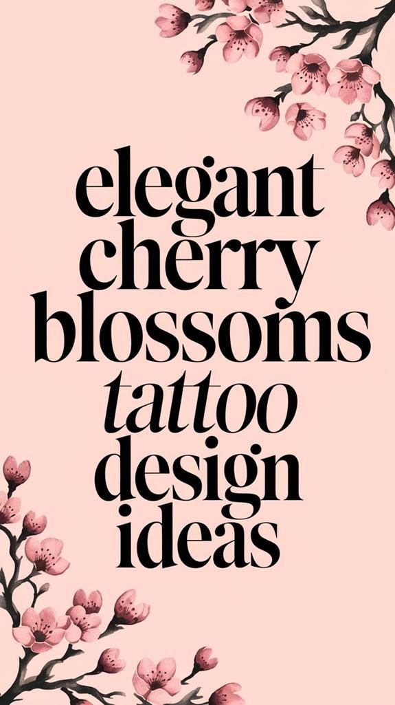 cherry blossom tattoos for women
