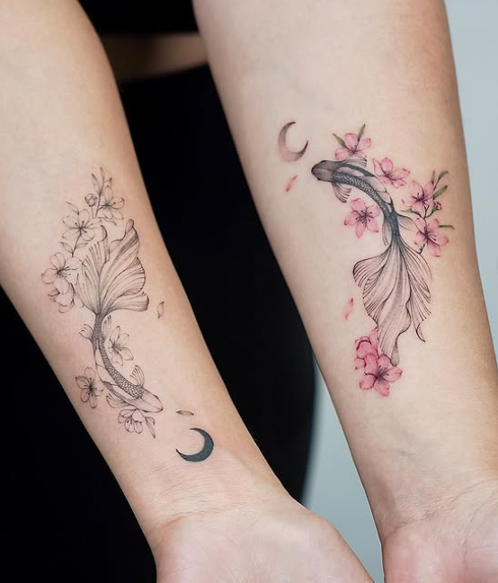 cherry blossom tattoos for women