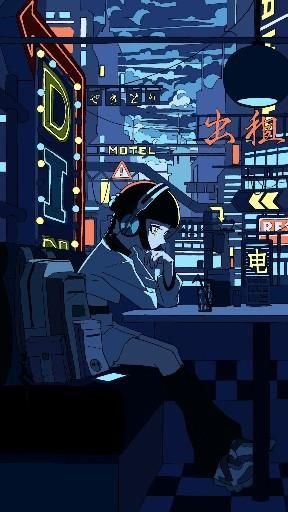 cyberpunk anime wallpaper