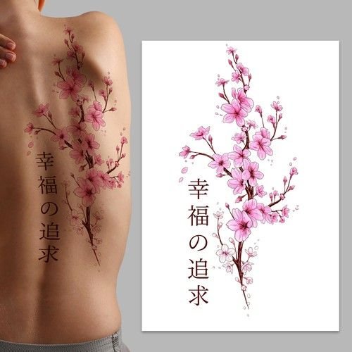 cherry blossom tattoos for women