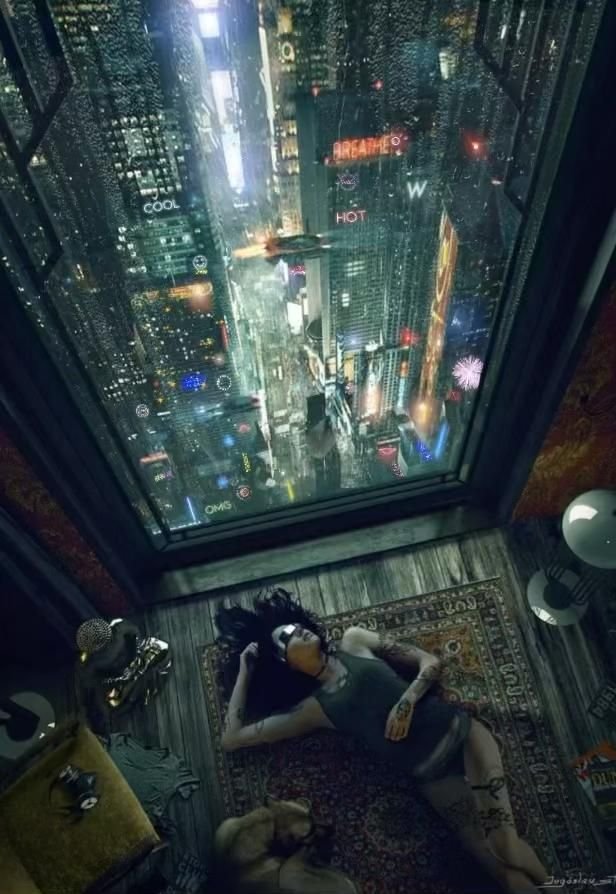 cyberpunk anime wallpaper