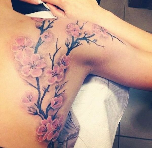 cherry blossom tattoos for women