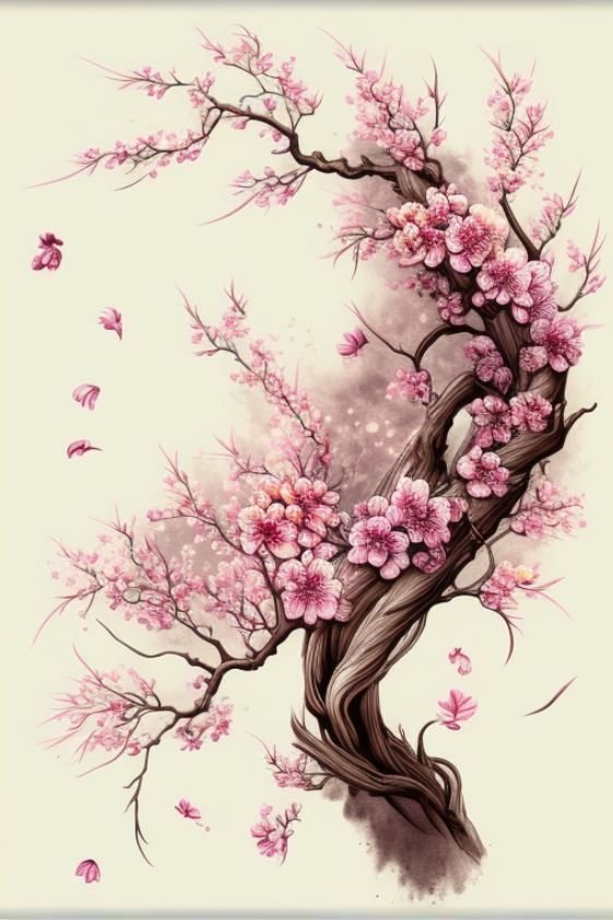 cherry blossom tattoos for women