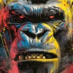 Unleash the primal energy of King Kong with these stunning graffiti artworks! Ea