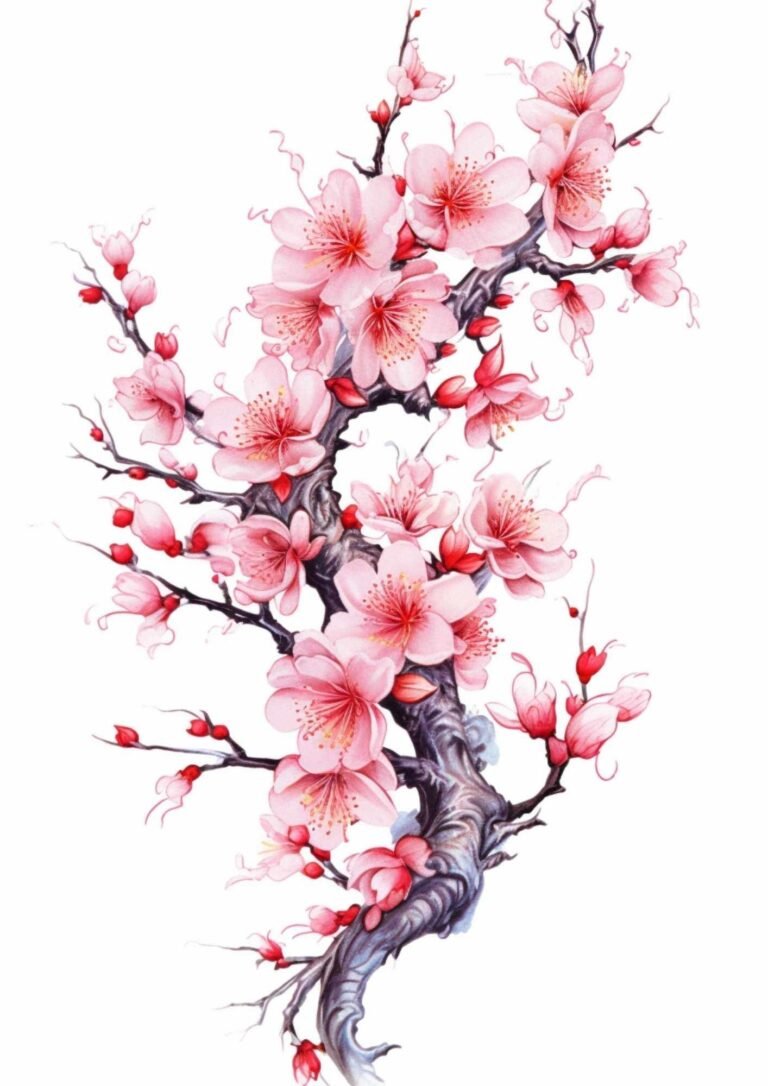 cherry blossom tattoos for women