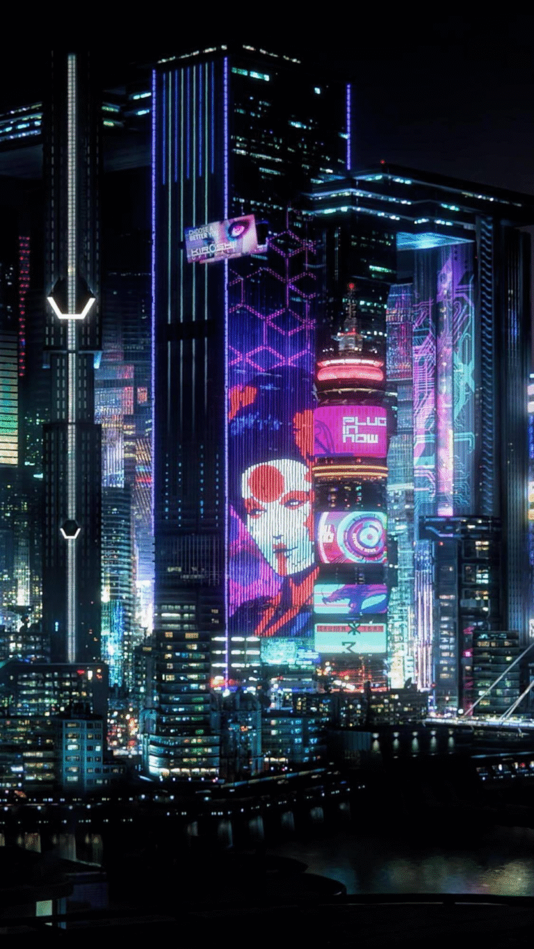 cyberpunk anime wallpaper