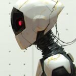 Gaze into the future through the lens of technology.  This visionary artwork emb