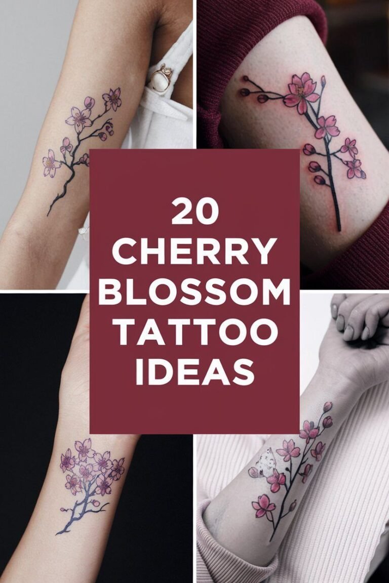cherry blossom tattoos for women