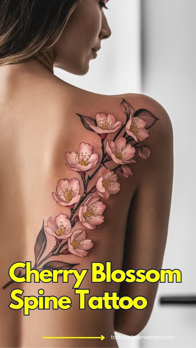 cherry blossom tattoos for women