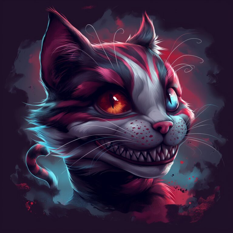 Grinning from ear to ear, this Cheshire Cat brings a splash of whimsy to our wor