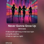 Time to hit pause on growing up! Just dropped a track that's all about embracing