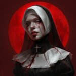 Exploring the intersection of sanctity and suspense, this artwork captures a cap