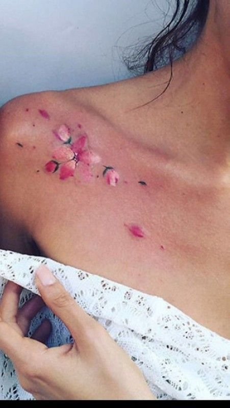 cherry blossom tattoos for women