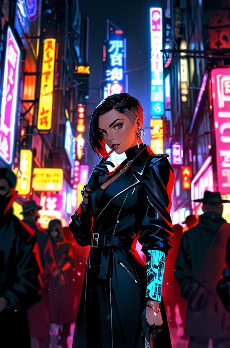 cyberpunk anime wallpaper