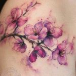cherry blossom tattoos for women