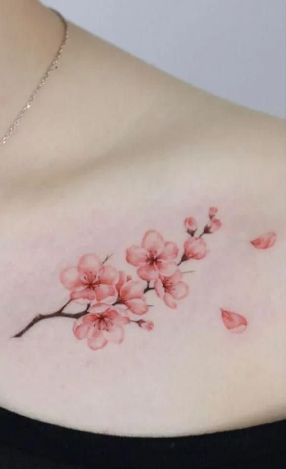 cherry blossom tattoos for women