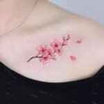 cherry blossom tattoos for women