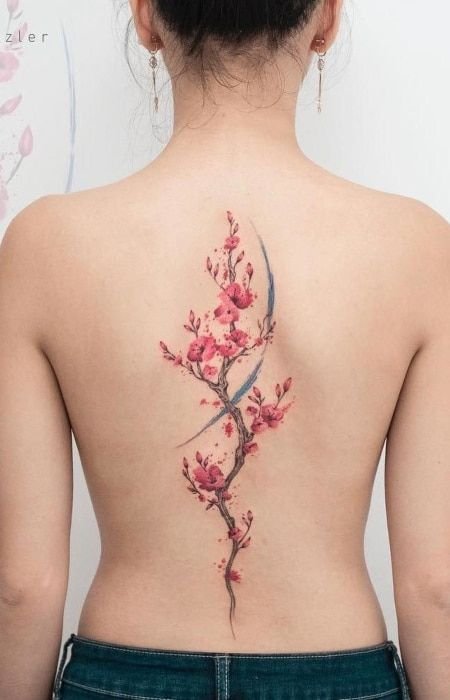 cherry blossom tattoos for women