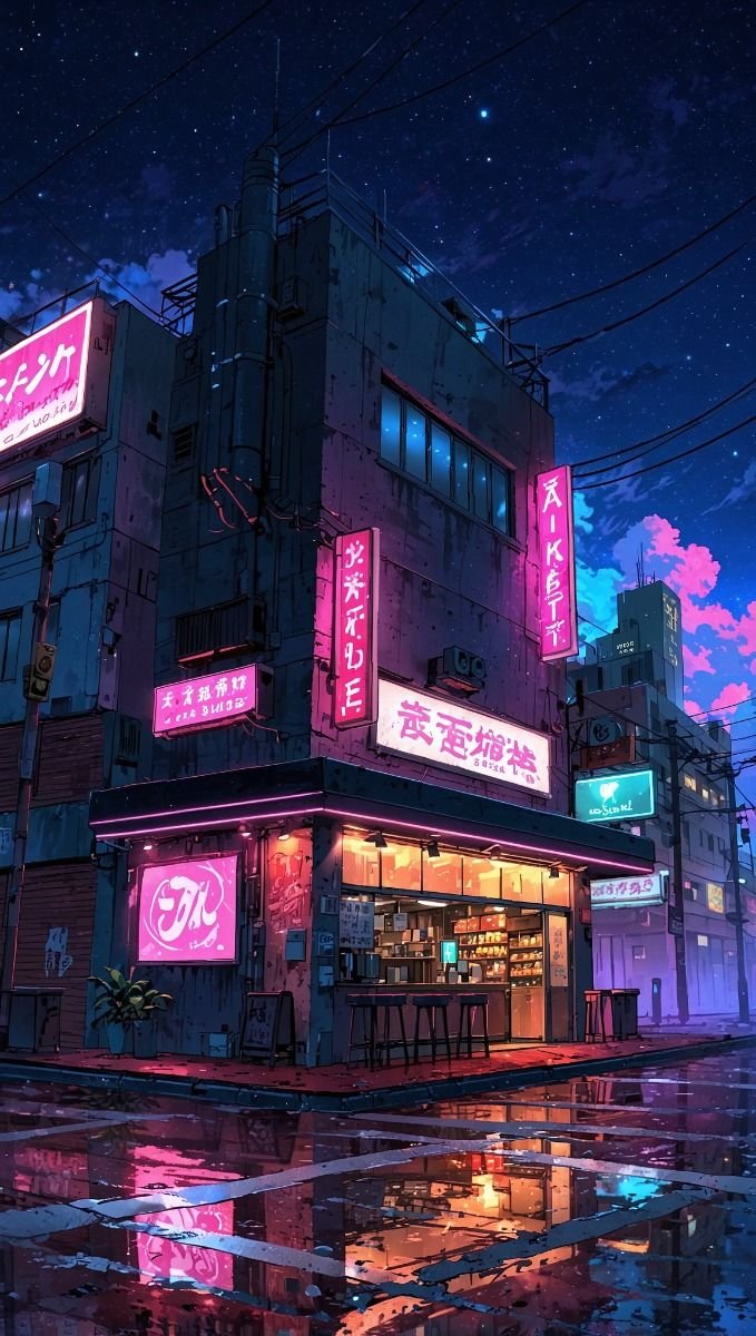 cyberpunk anime wallpaper