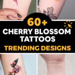 cherry blossom tattoos for women
