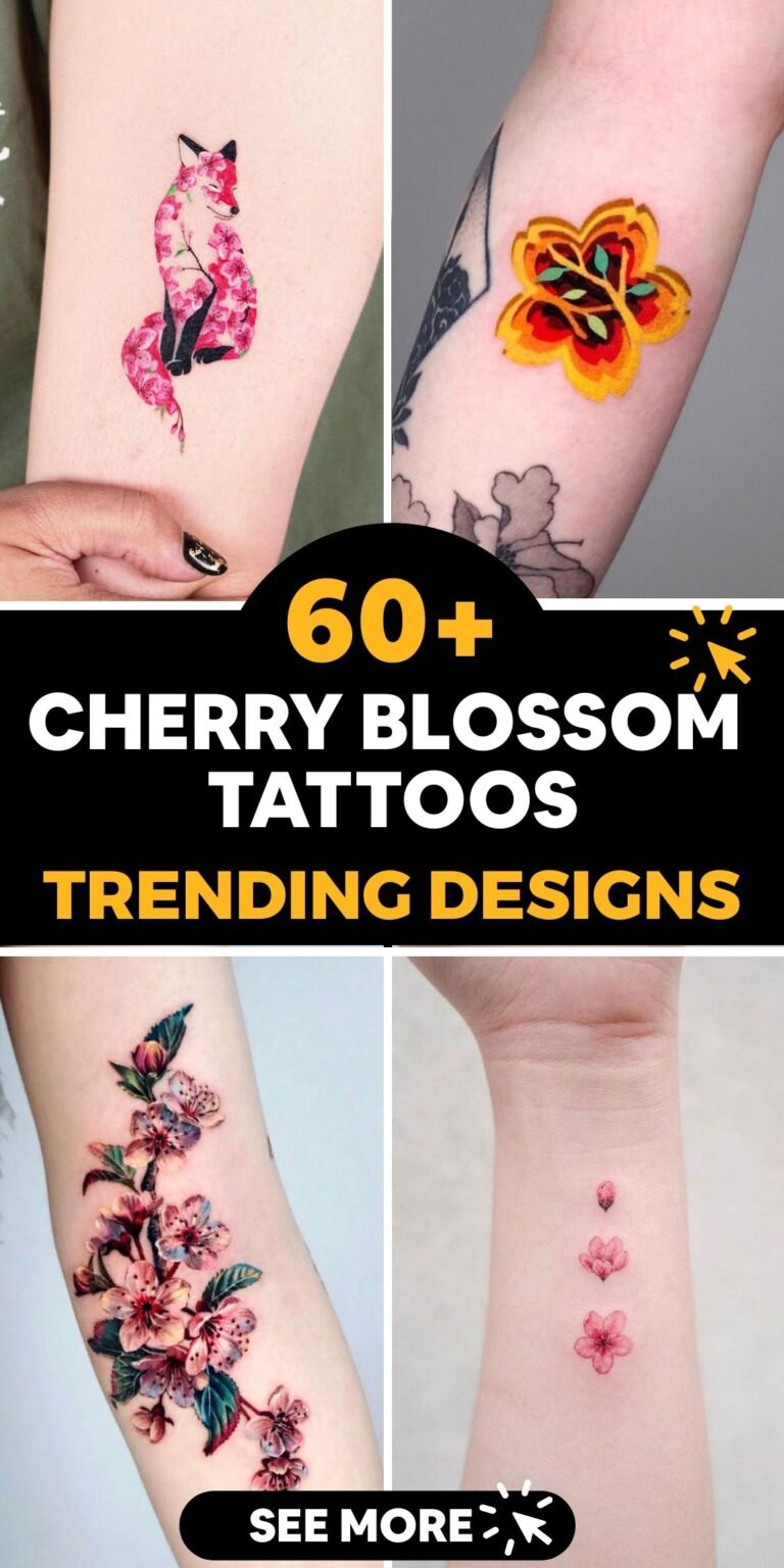 cherry blossom tattoos for women