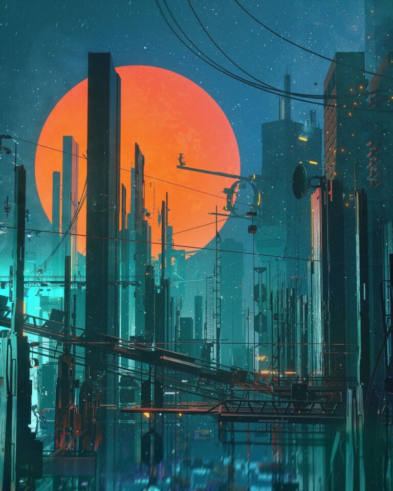 cyberpunk anime wallpaper