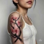 cherry blossom tattoos for women