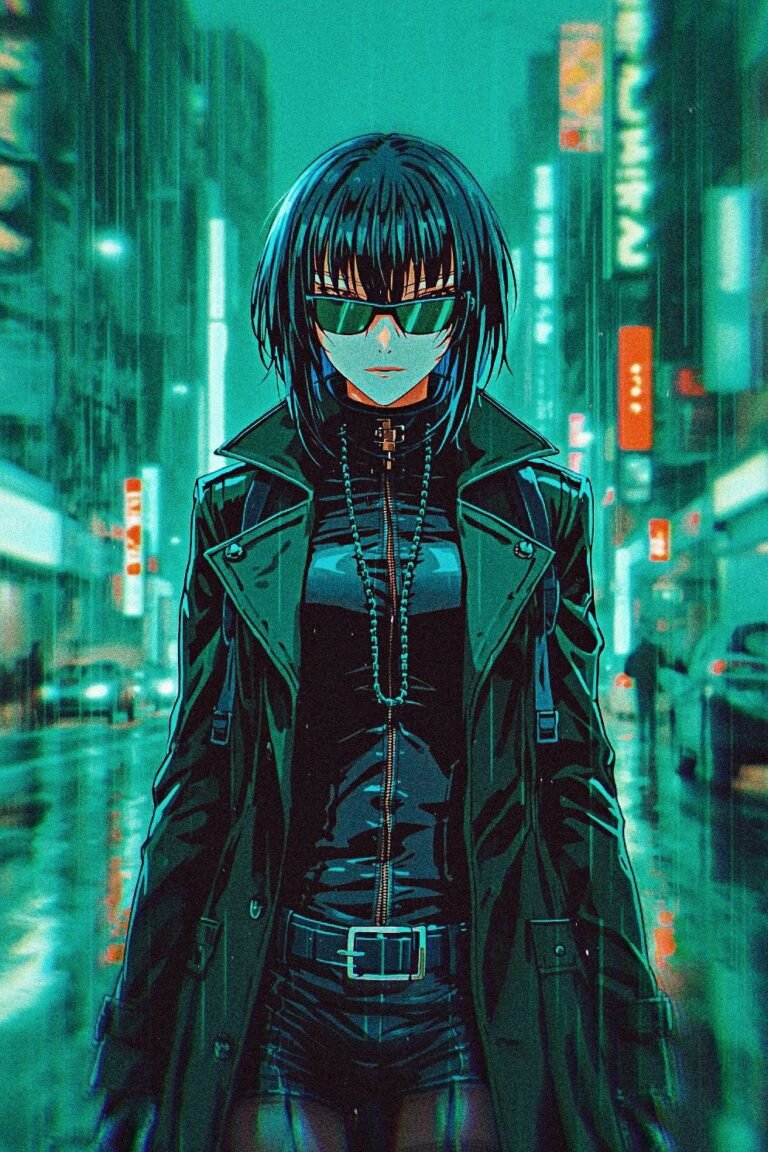 cyberpunk anime wallpaper