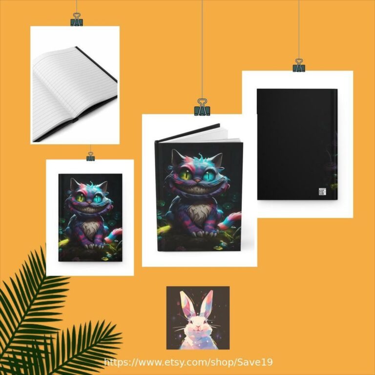 Alice in Wonderland, Cheshire Cat Hardcover Journal Matte