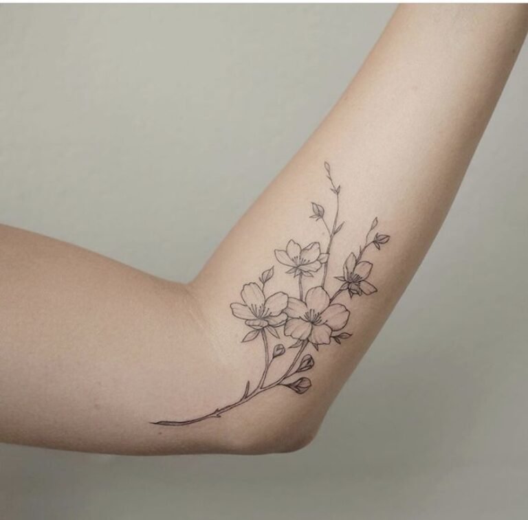 cherry blossom tattoos for women