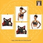 Queen Skull Sports Bra - Gothic Workout Seamless Sports Bra (AOP)