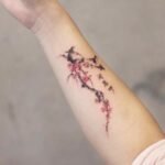 cherry blossom tattoos for women