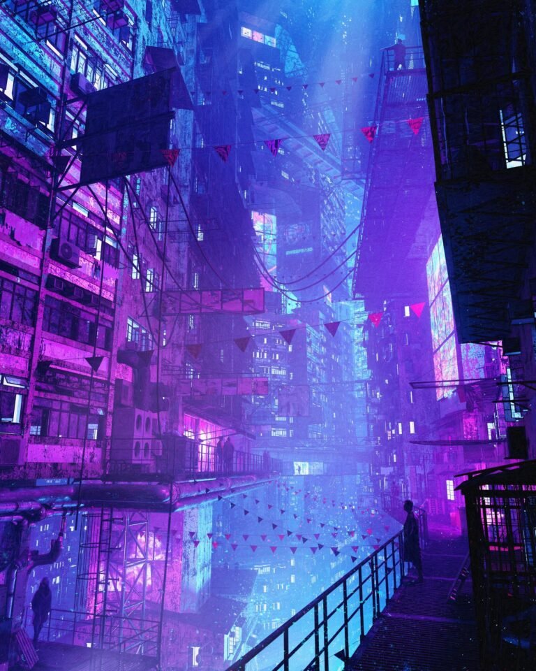 cyberpunk anime wallpaper