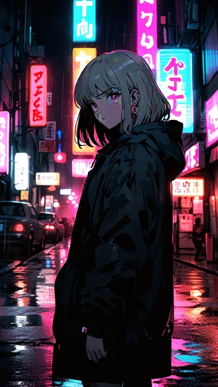 cyberpunk anime wallpaper