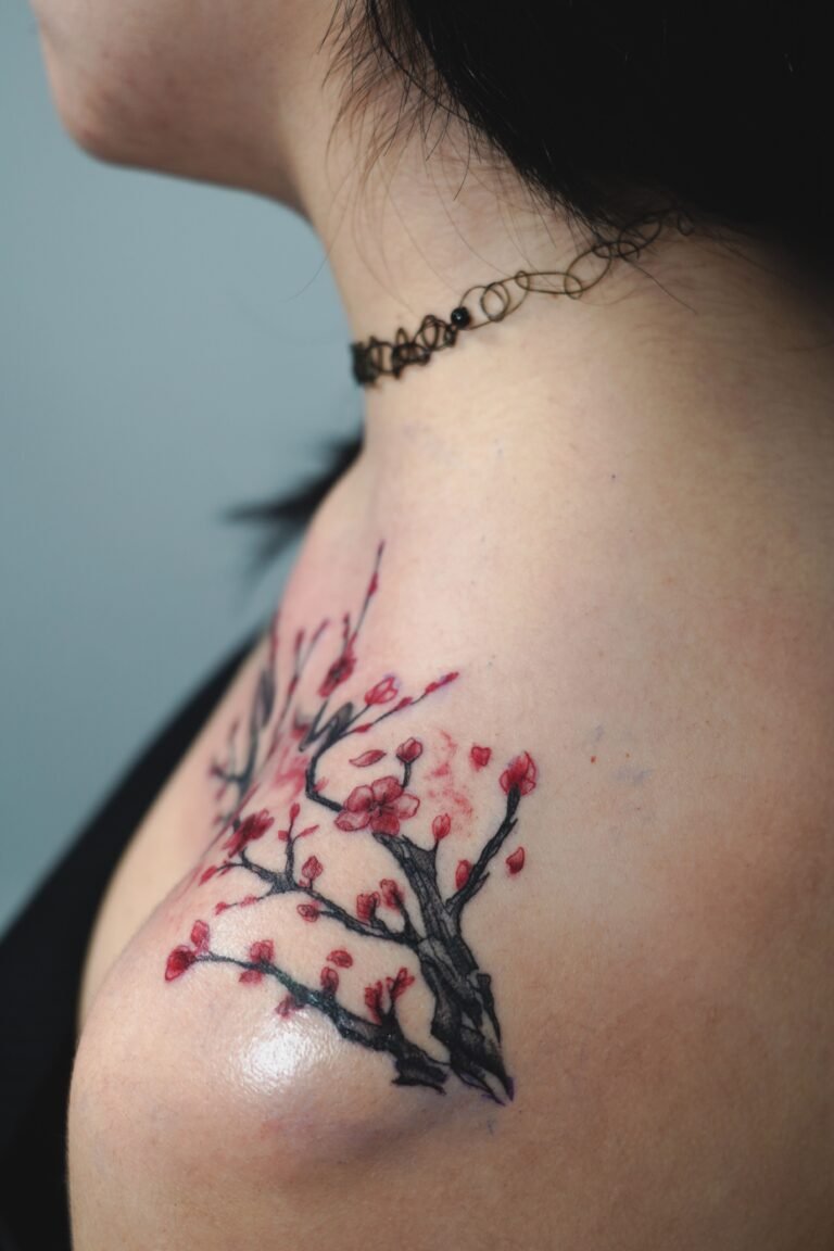 cherry blossom tattoos for women
