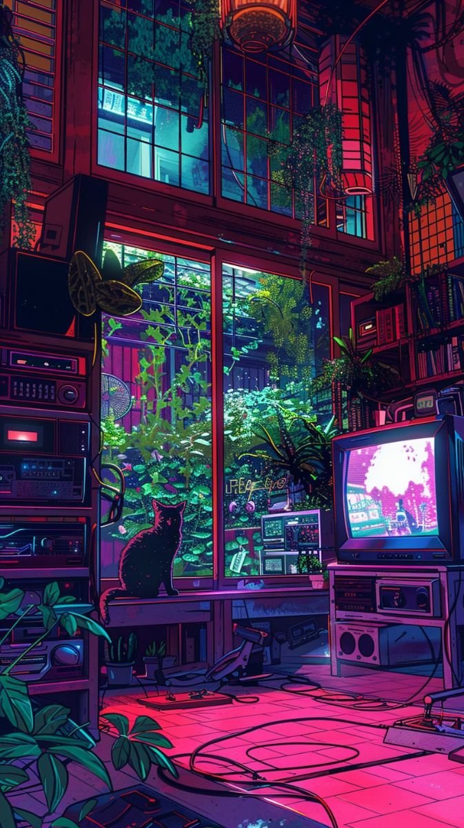 cyberpunk anime wallpaper