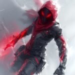 Shrouded in mystery, a figure emerges from the mist, a guardian or a ghost?