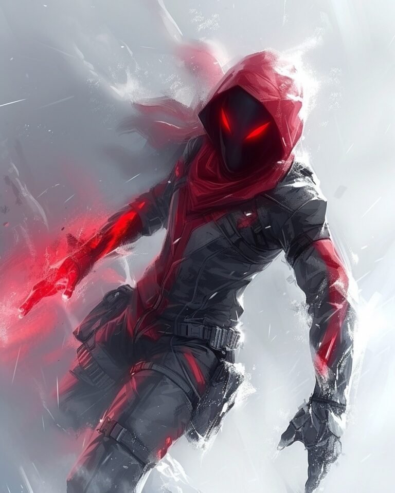 Shrouded in mystery, a figure emerges from the mist, a guardian or a ghost?