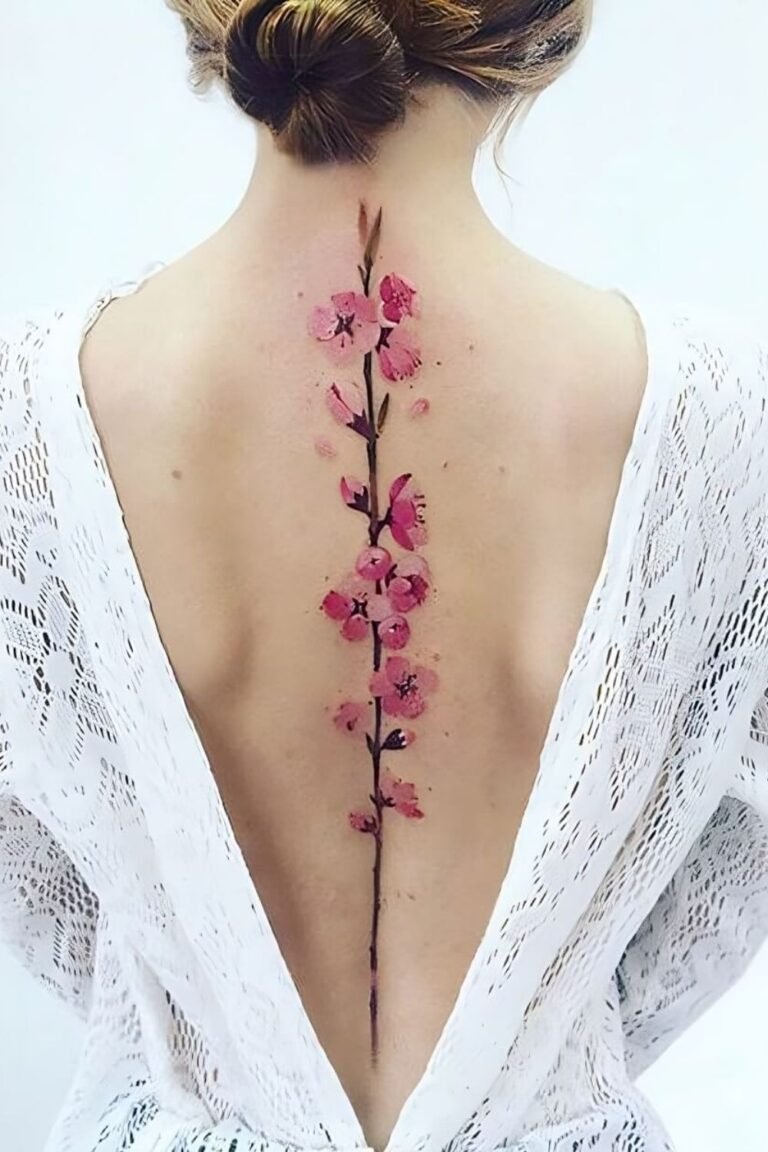 cherry blossom tattoos for women