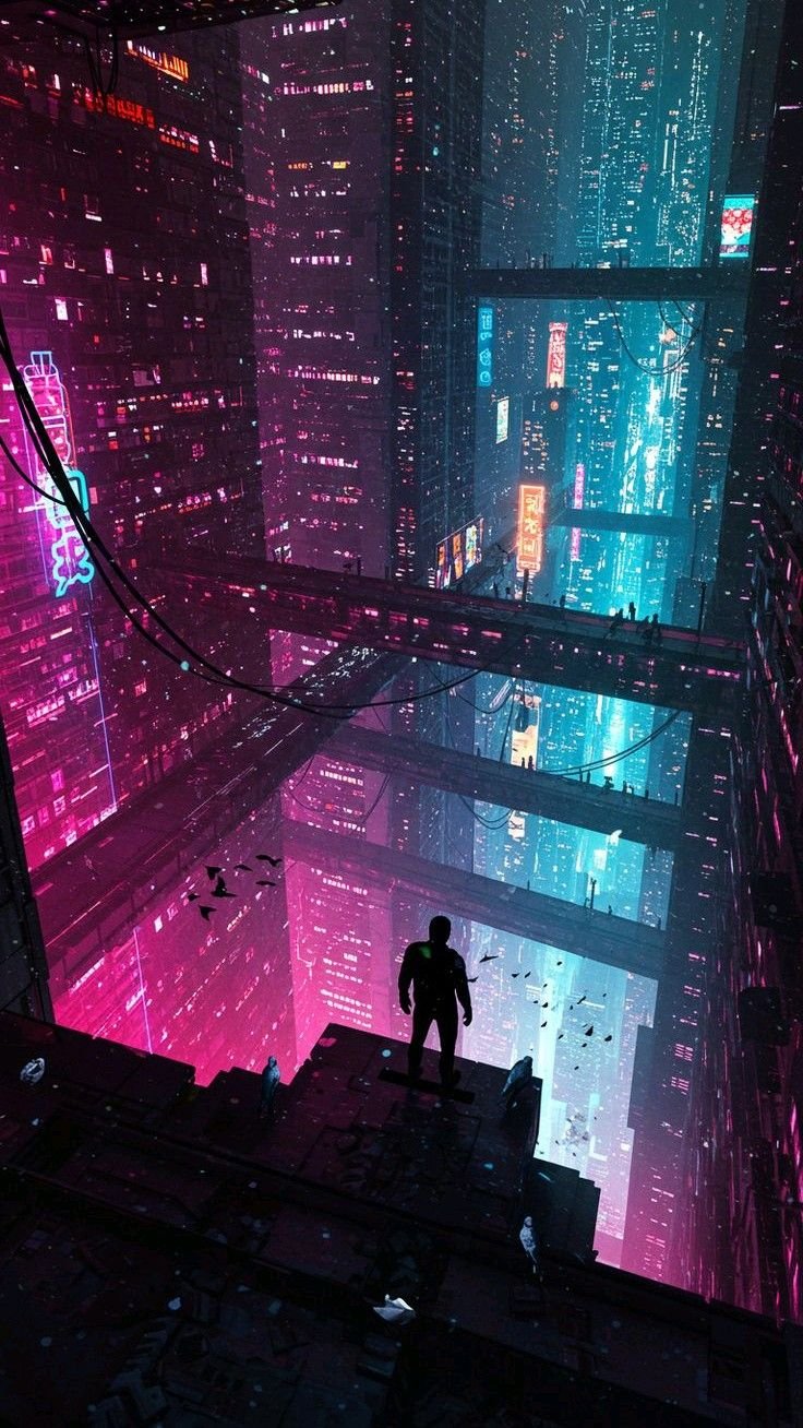 cyberpunk anime wallpaper