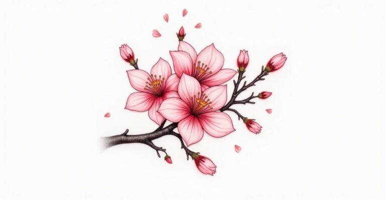 cherry blossom tattoos for women