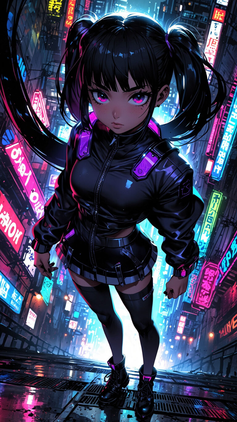 cyberpunk anime wallpaper