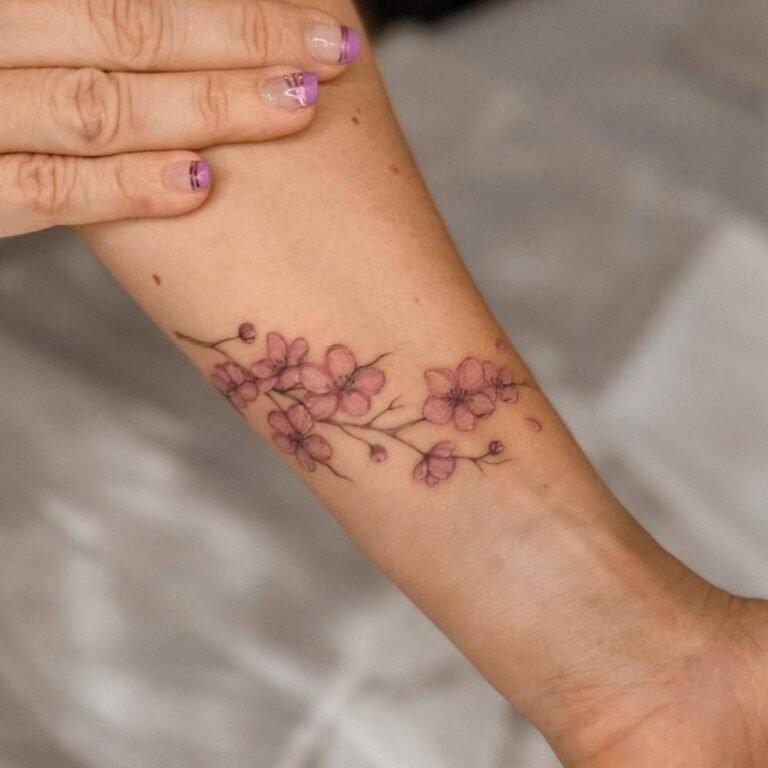 cherry blossom tattoos for women