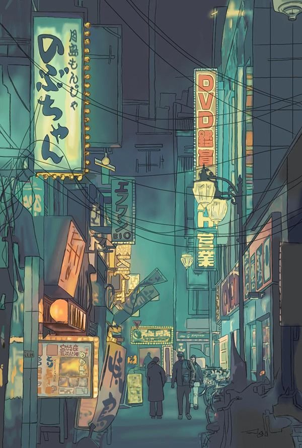 cyberpunk anime wallpaper