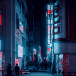 cyberpunk anime wallpaper