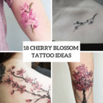 cherry blossom tattoos for women