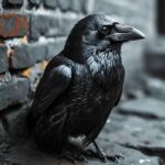 Amidst the whispers of forgotten ruins, the raven's call echoes the tales of old