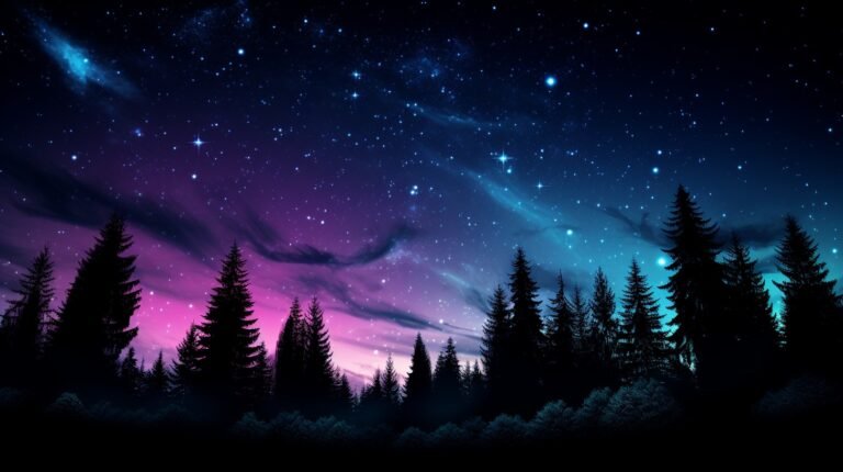 Under the cosmic canvas of twinkling stars, nature whispers the secrets of the u