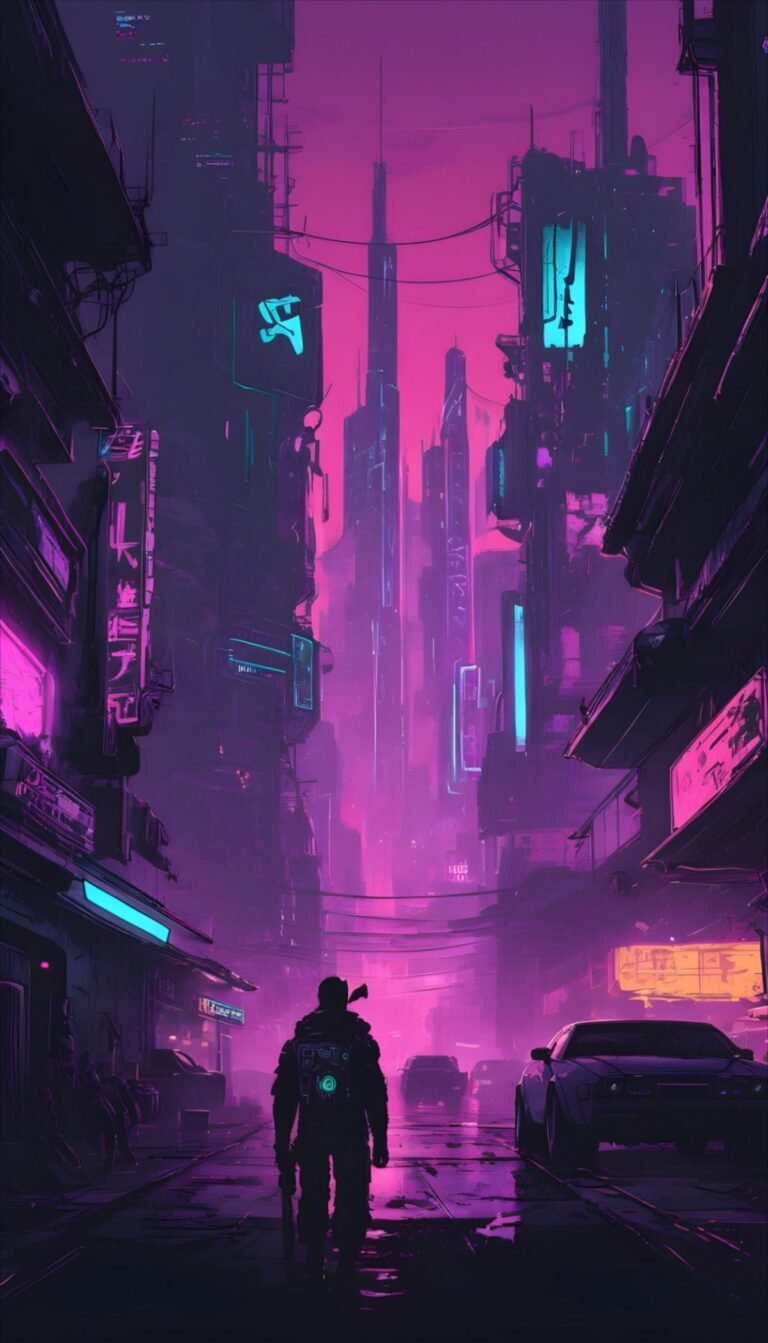 cyberpunk anime wallpaper